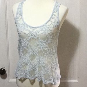 🌺🎉BUY 1 GET 2 FREE🎉🌺🌺Pale Blue Lace Cami🌺🌺